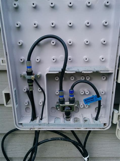 install coaxial cable junction box|exterior coaxial cable junction box.